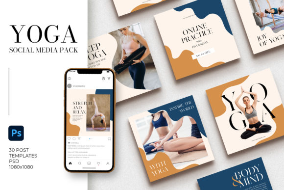 Download Yoga Social Media Pack | PS - Media pack Collection