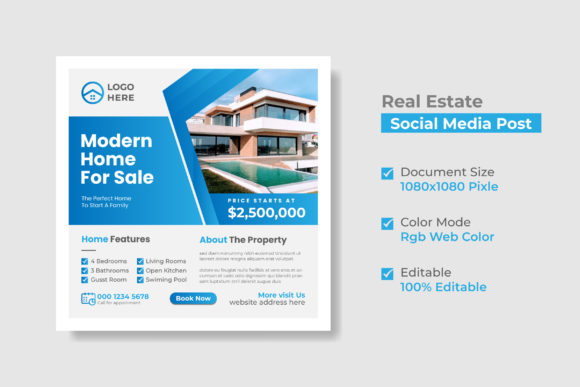 Download Real Estate Social Media Post Template - Media post Collection